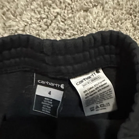 Carhartt Kids Black Sweatpants with Logo - Picture 2 of 2